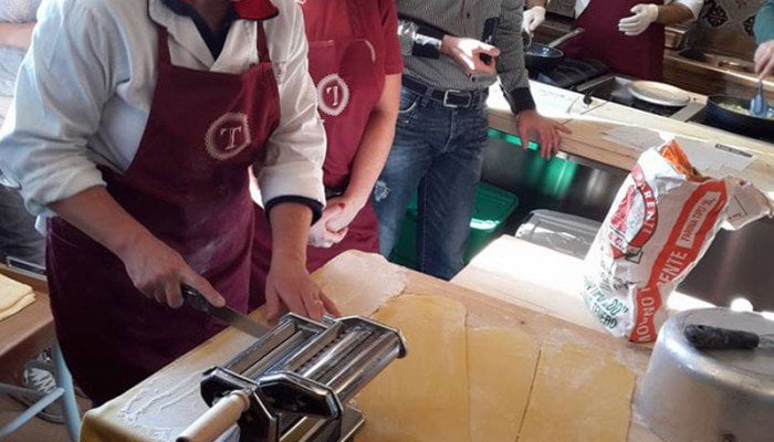 Making of the best Italian Pasta at our Cooking School - Culinary Holiday in Italy